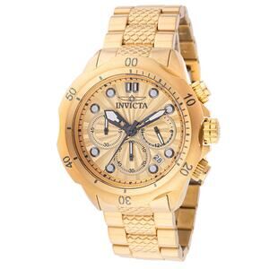 Invicta Venom Chronograph Dial 46mm Stainless Steel Gold Men's Watch